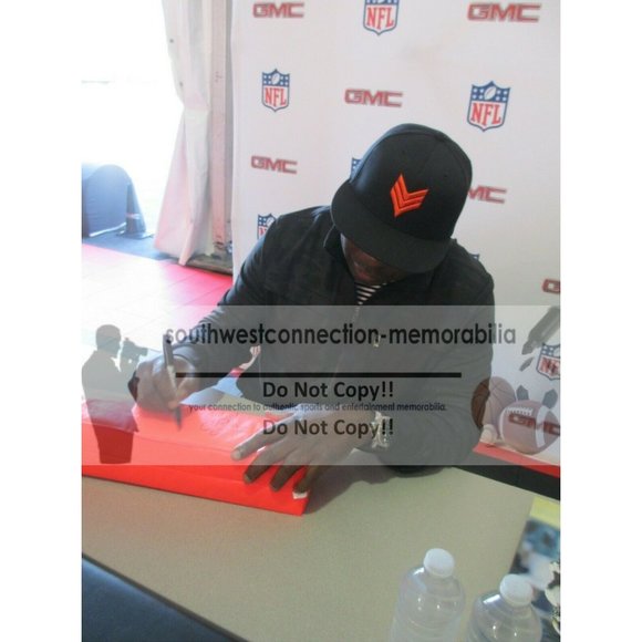 Marshall Faulk Rams Signed End Zone Football Pylon Proof Beckett BAS Autographed - Picture 2 of 8